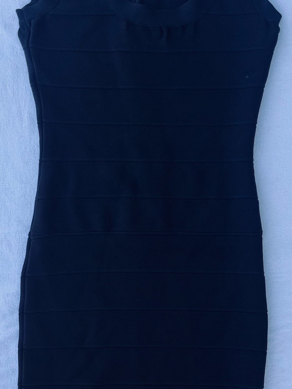 ICON Navy Horizontal Band Bodycon Mini Dress